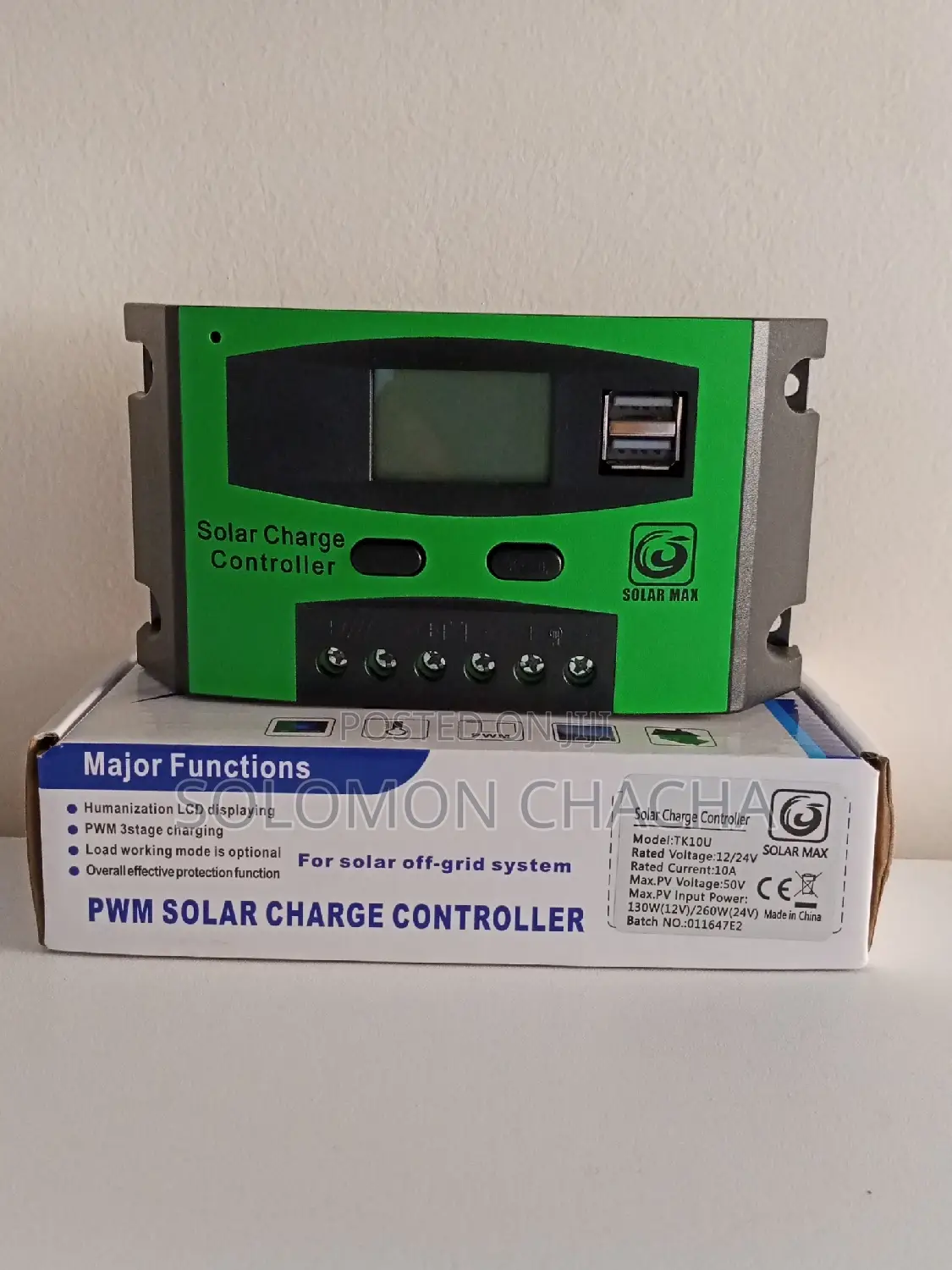 Solarmax 10A Charge Controller