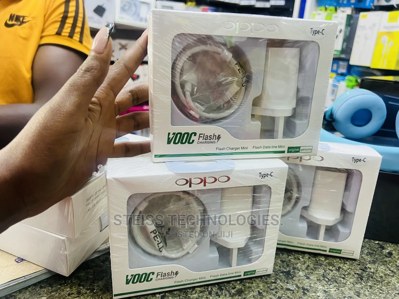 Oppo Type C Vooc Chargers.