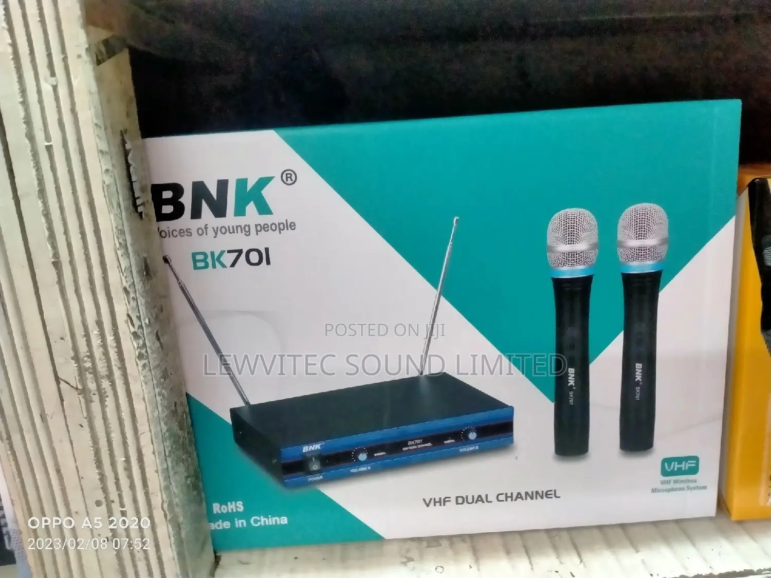 BNK 701 VHF Dual Microphone