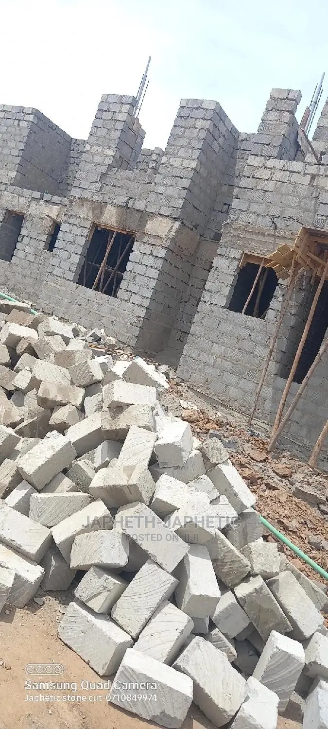 Blue Machine Cut Stones,