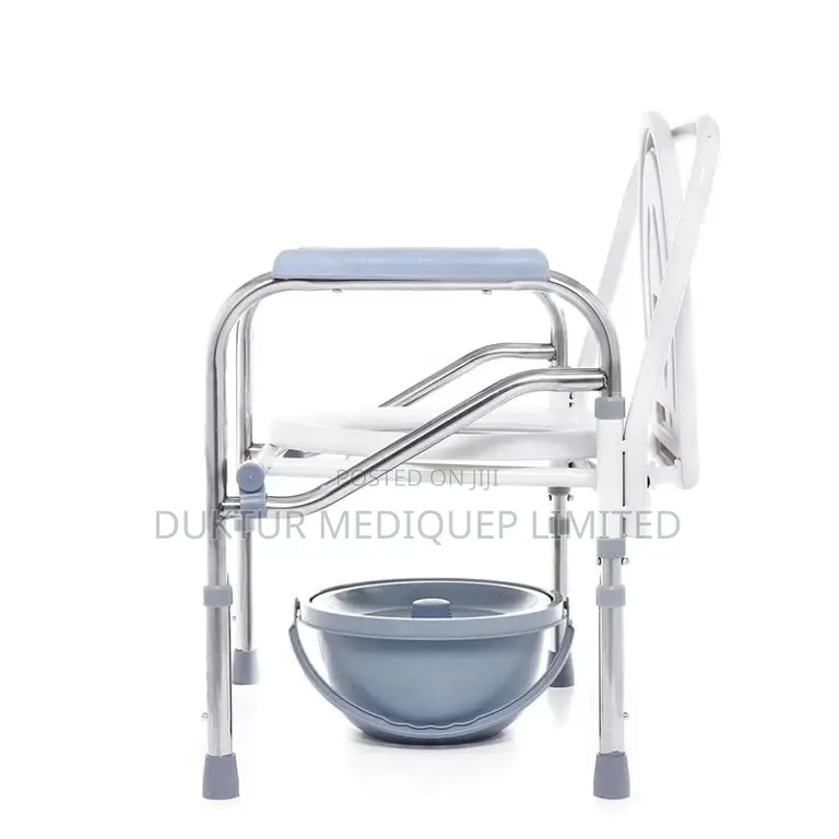 Foldable Commode Chair, Supports 300 Lbs Folding Commode