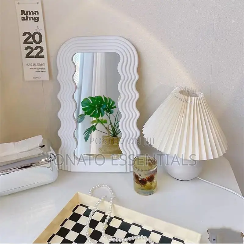 Wavy Aesthetic Mirror - Decorative Wall Tabletop Mirror