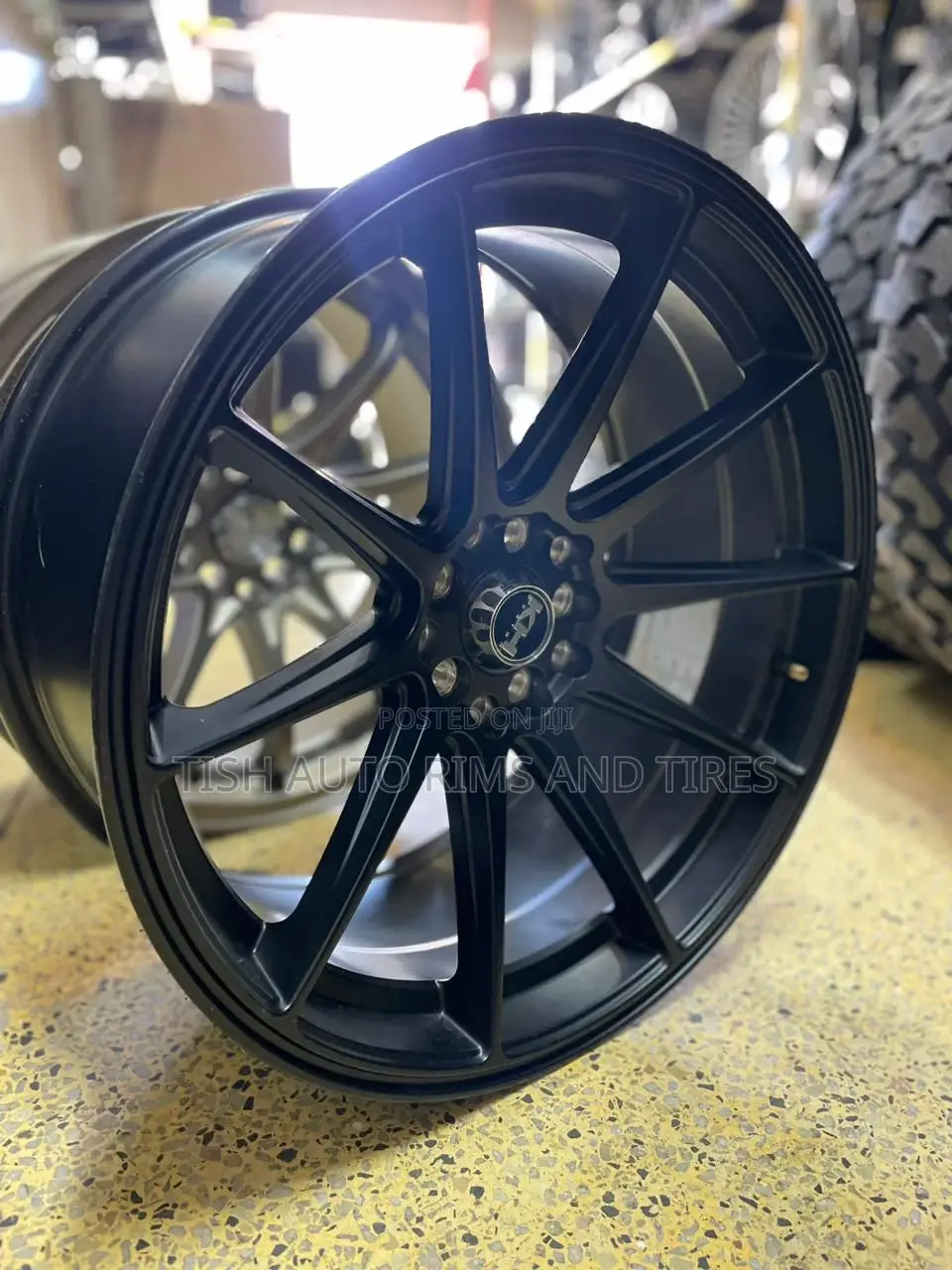 Black 18 Inch Offset Staggered Rims