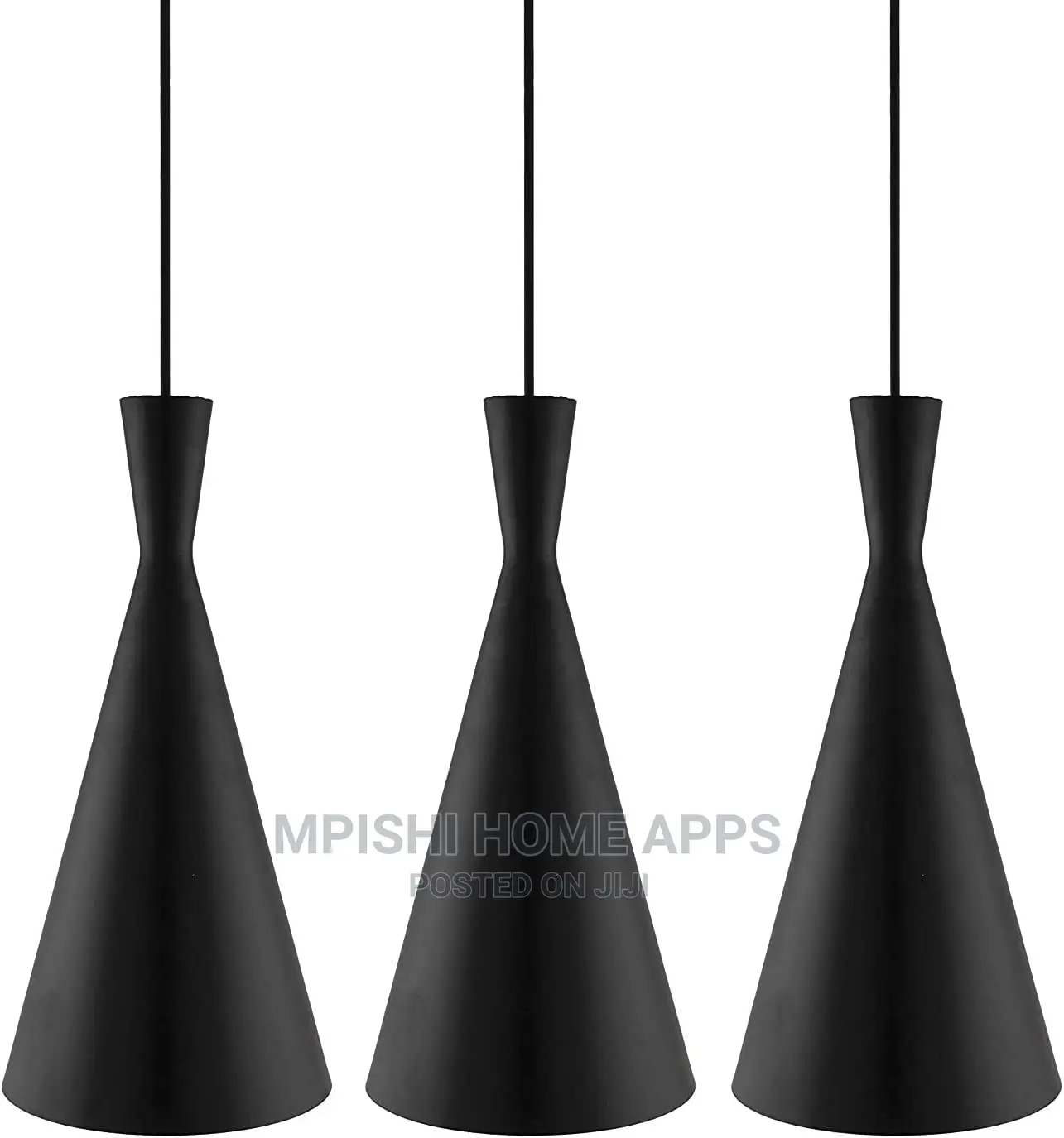 3pcs Linear Cone Shaped Pendant Lights