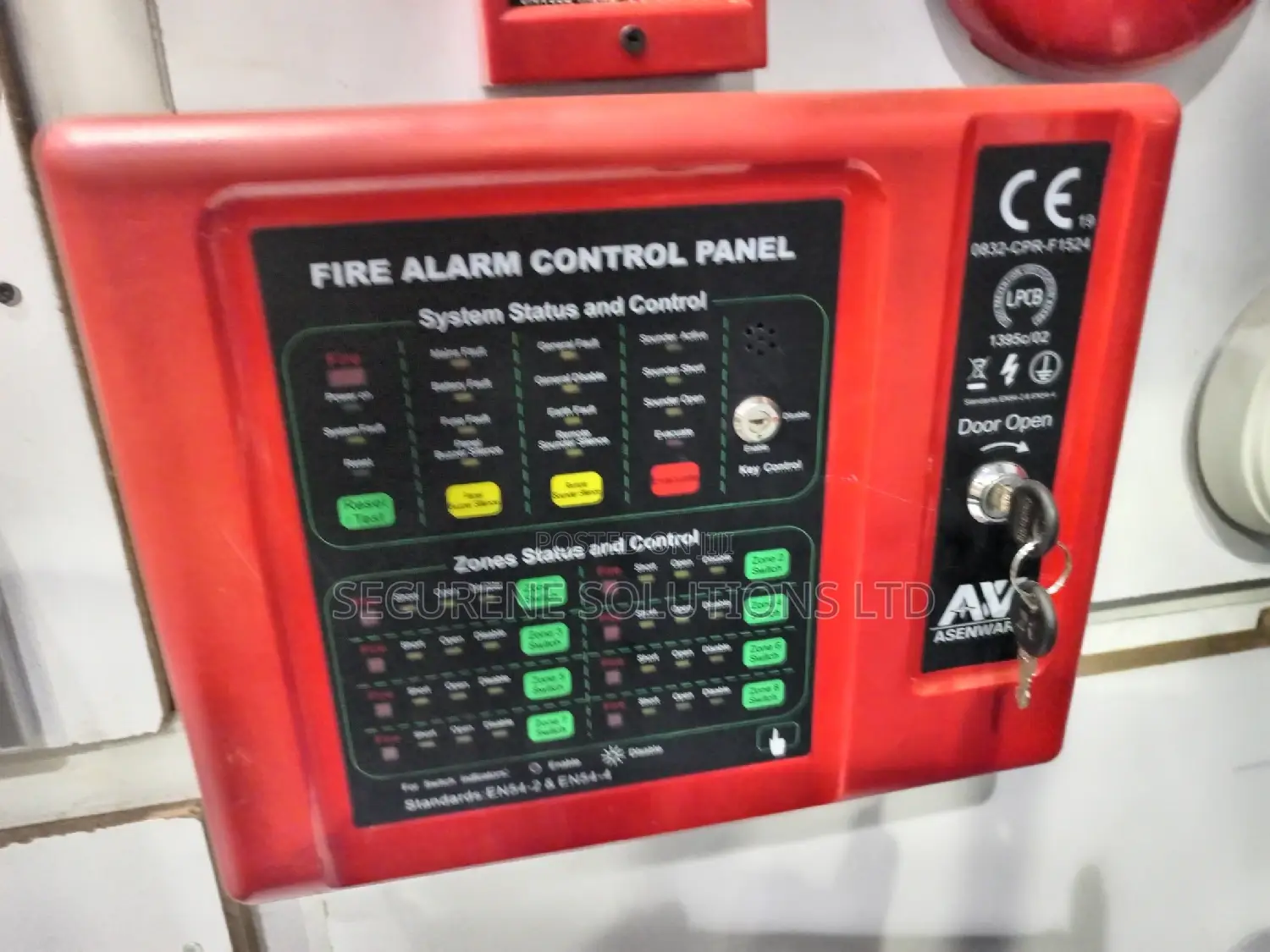 Asenware 4zone Fire Panel Conventional
