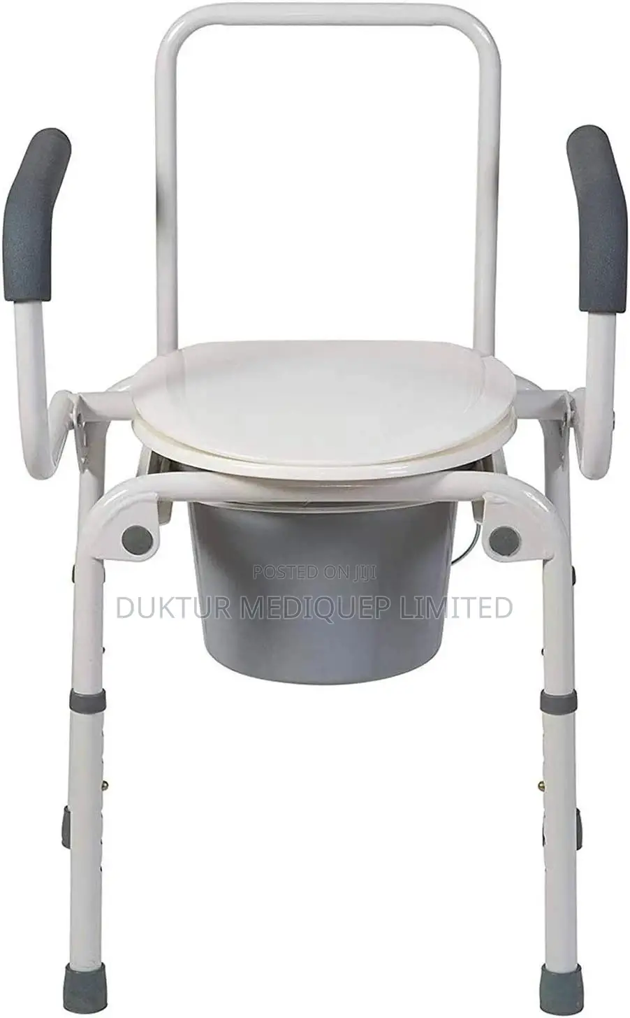 Portable Toilet, Deluxe Commode Chair, Drop Arm Commode