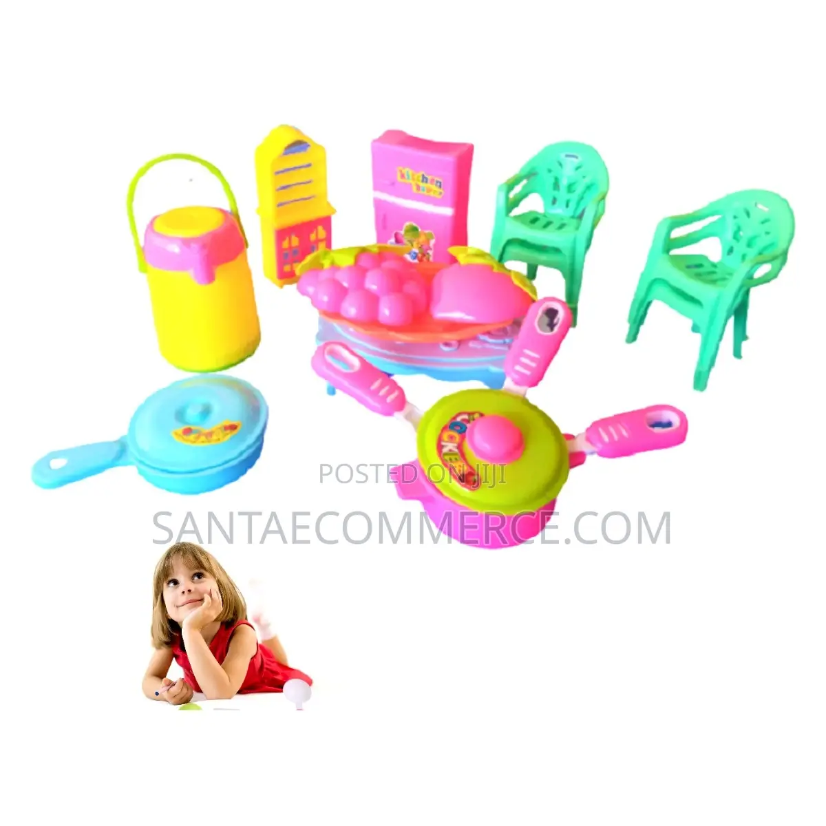 Kids Kitchen Cooking Pretend Play Toy Set