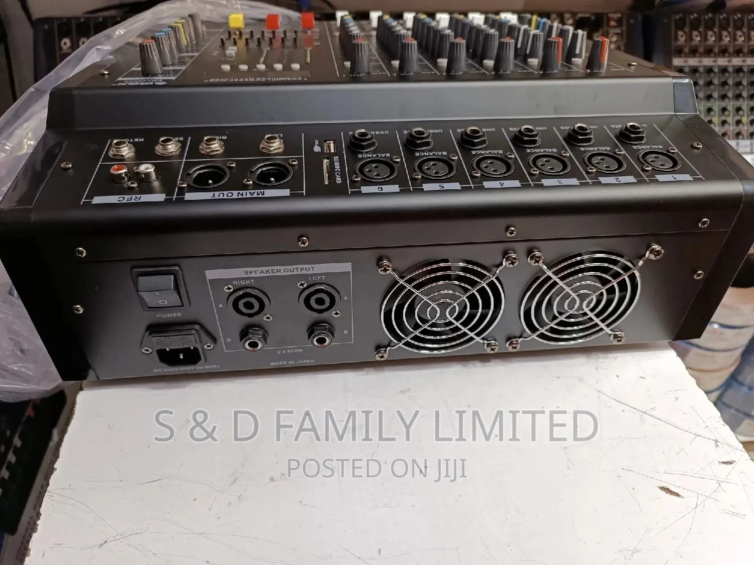 Omax 6 Channels Proffessional Powered Mixer
