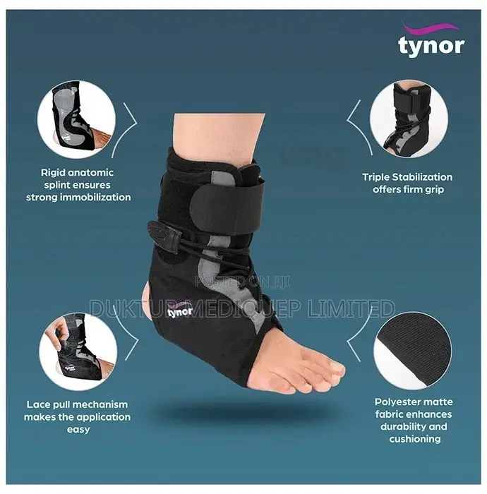 Tynor D-02 Ankle Brace Child Black