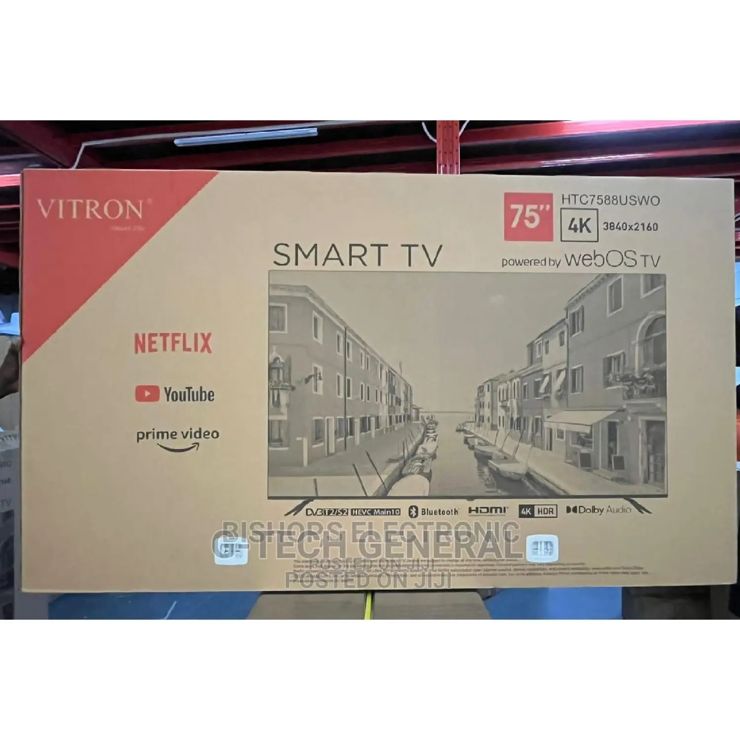 Vitron 75 Inches Smart Android Web Os -uhd Tv.