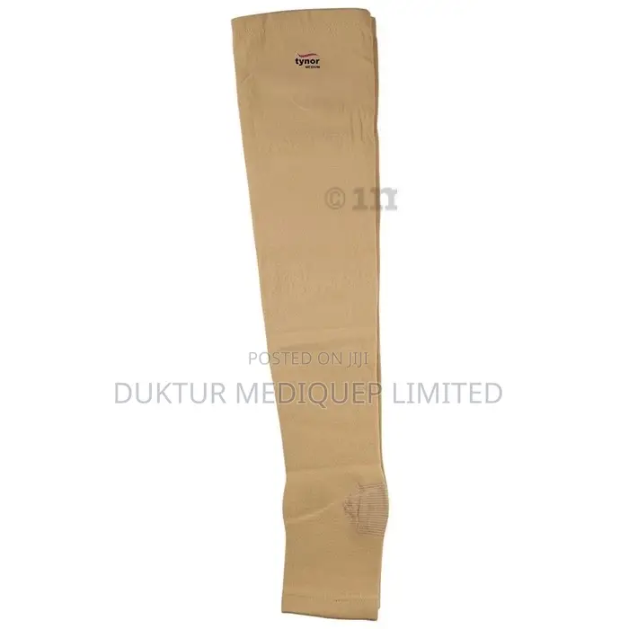 Tynor I 15 Compression Stocking Mid Thigh Open Toe Beige
