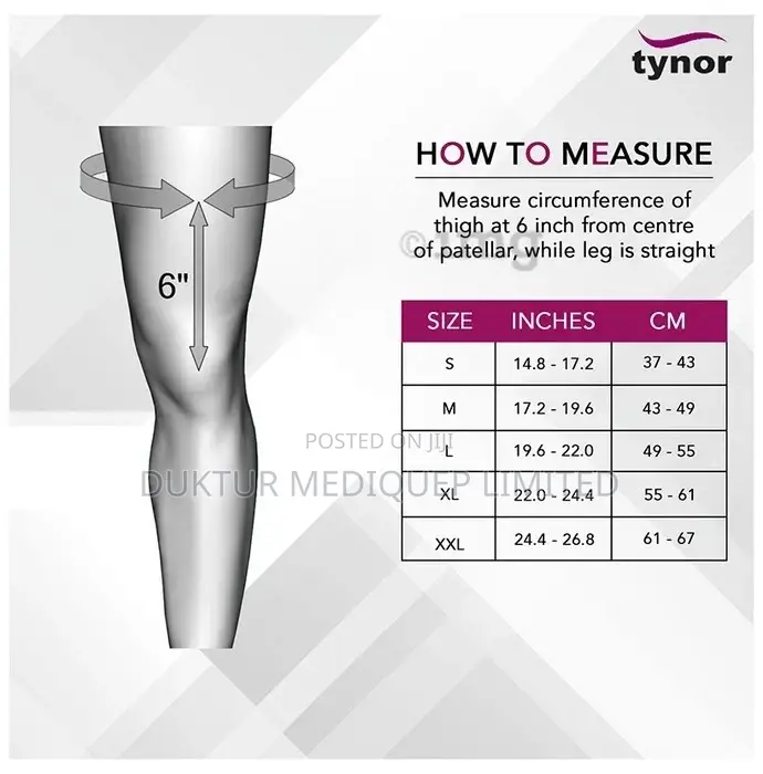 Tynor I 15 Compression Stocking Mid Thigh Open Toe Beige