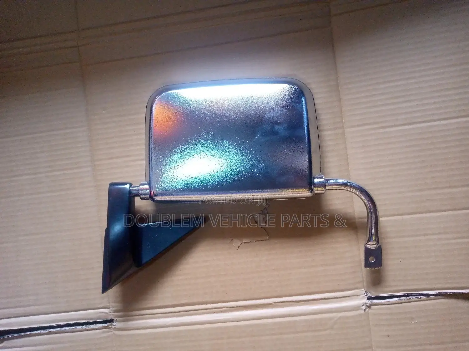 Sidemirror Nissan QD32/E24/E27 Chrome Right /Caravan