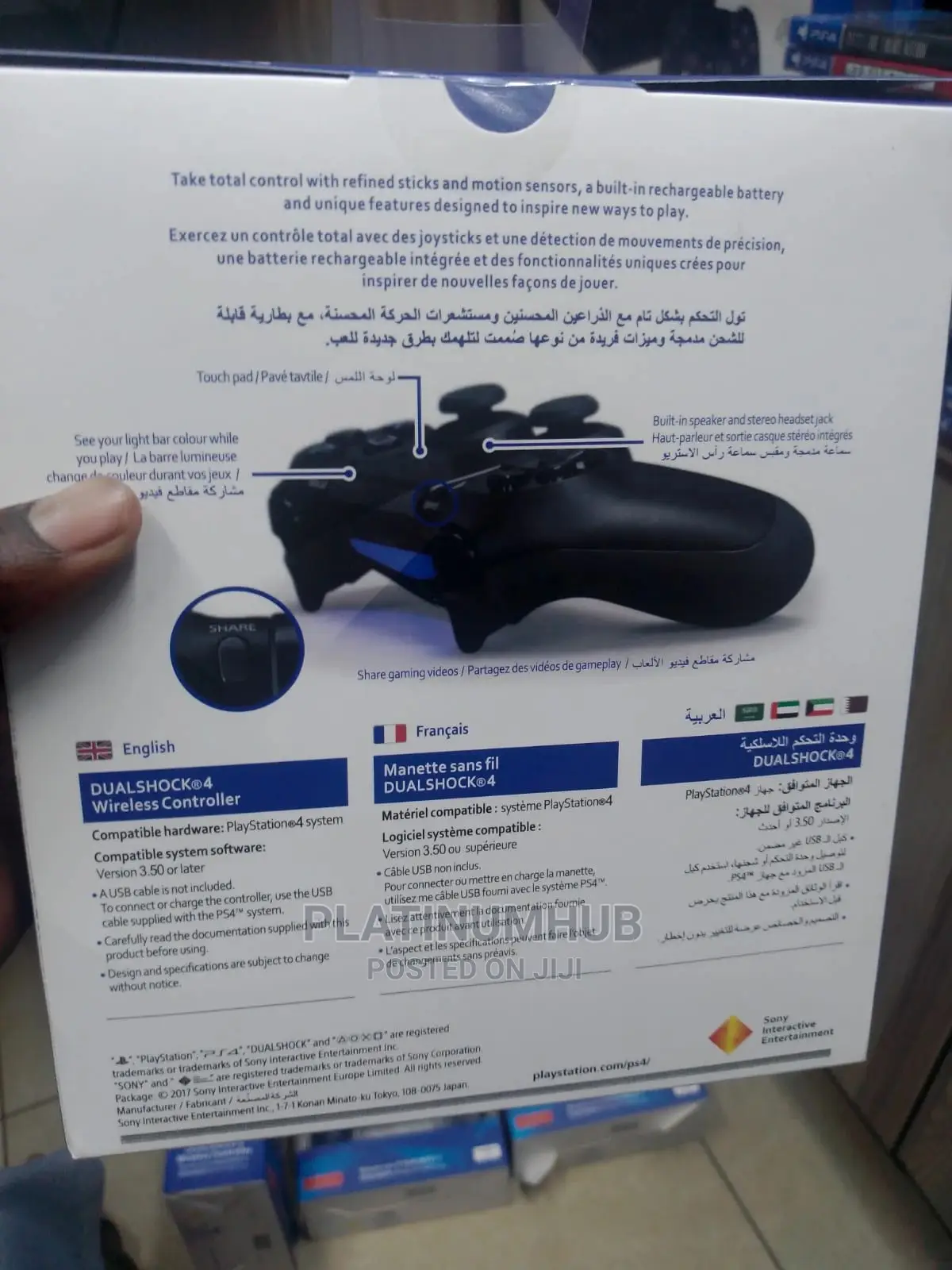 Black Controller Pad Playstation 4