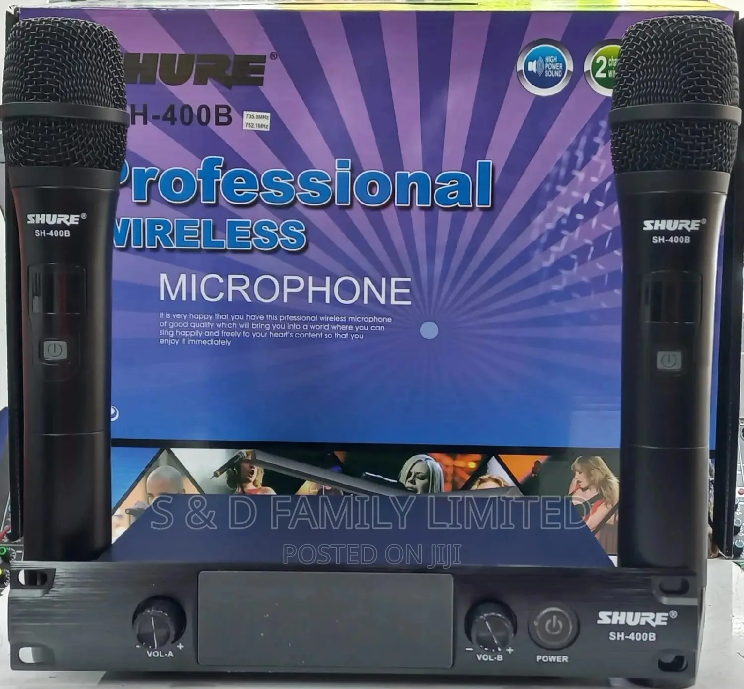 Shure SH 400B Professional Wireless Microphone
