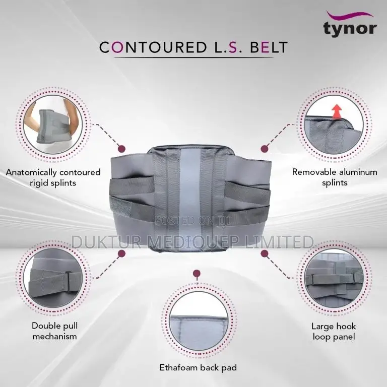 Tynor Contoured Lumbo Sacral Belt,Effective Immobilization