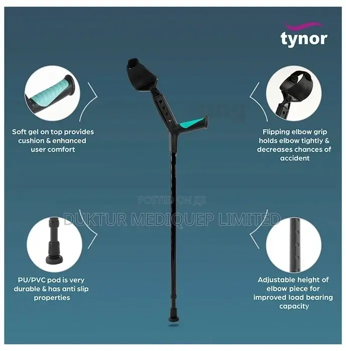 Tynor L-13 Elbow Crutch Adjustable Universal 1pc