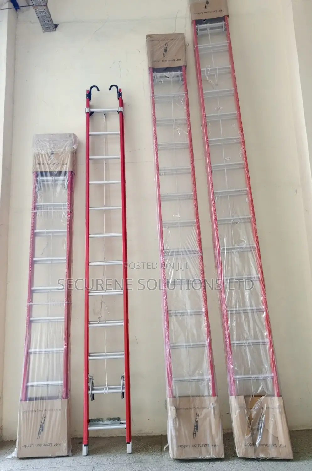 32 Ft/10meter Fiberglass Double Extension Ladder