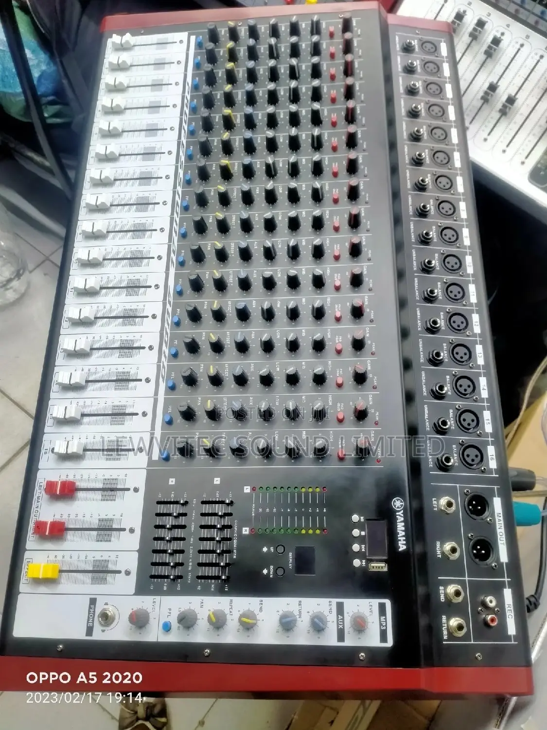 Yamaha Pmx 16 Channels