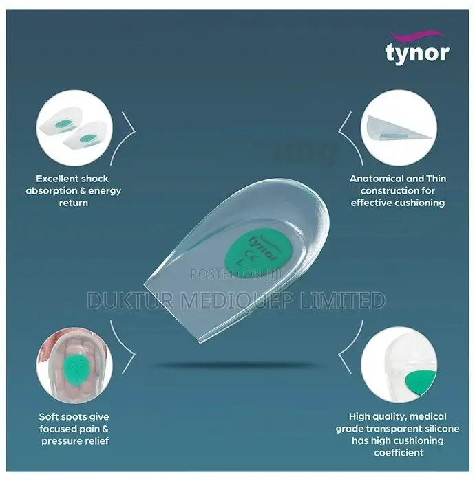 Tynor K-09 Heel Cup Silicone Pair L
