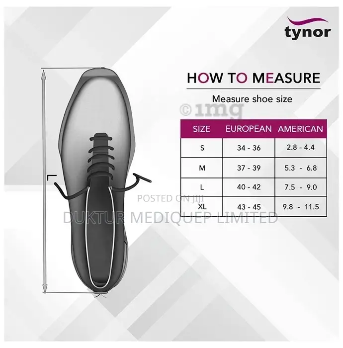 Tynor K-01 Insole Full Silicon (Pair) XL, L, M, S