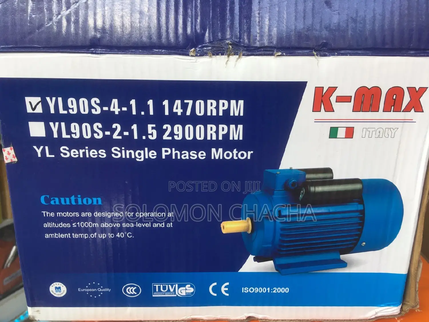 K Max 1.5hp Motor Italy Made