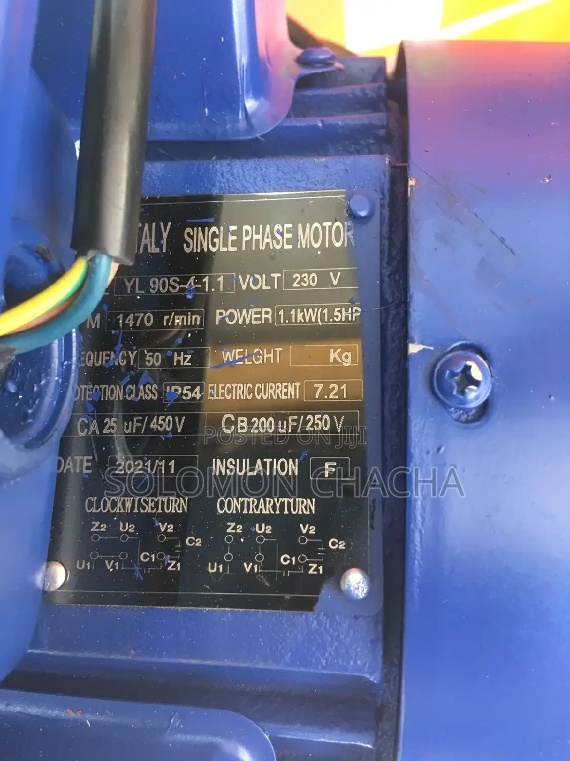 K Max 1.5hp Motor Italy Made