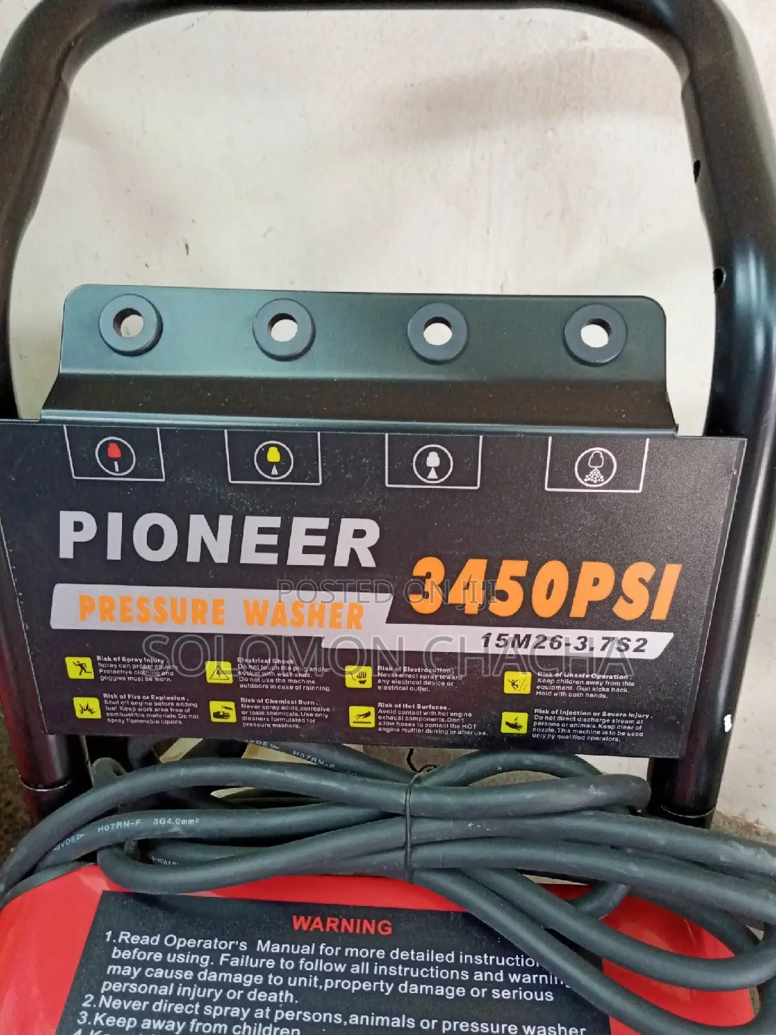 Pioneer 3450psi Pressure Washer