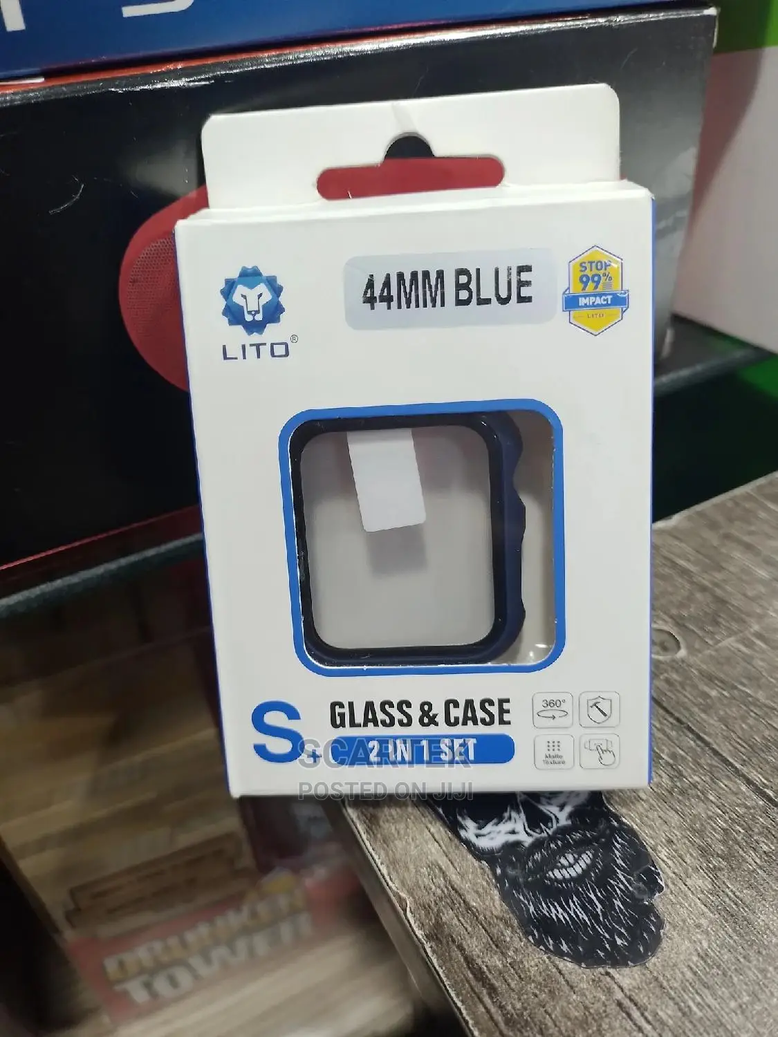 Lito S+ 44mm Blue Glass + Case( 2 in 1 Set)