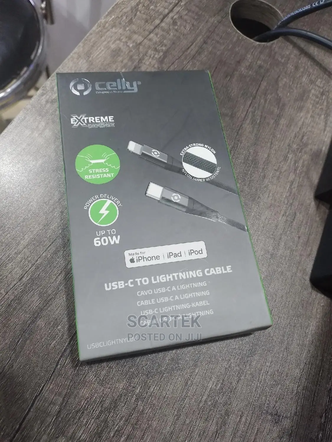 Celly Usb C to Lightning Cable ( 60w)