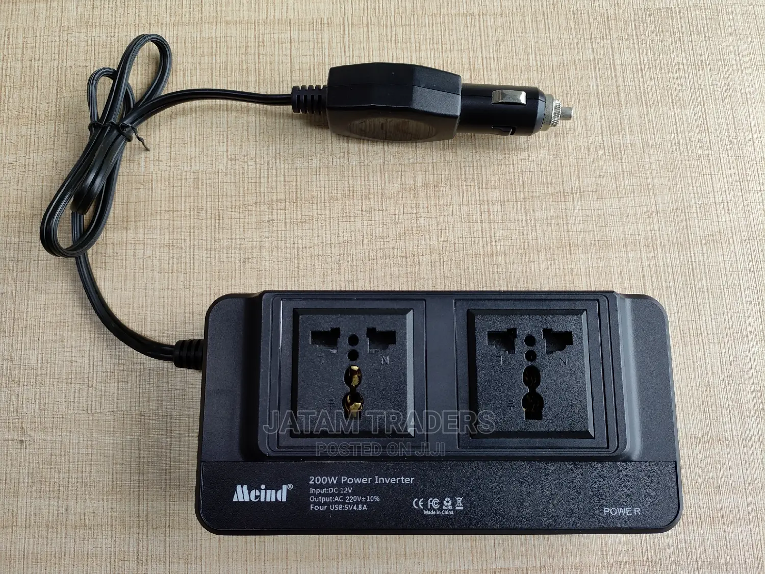 200w Car Inverter With 4 USB Ports