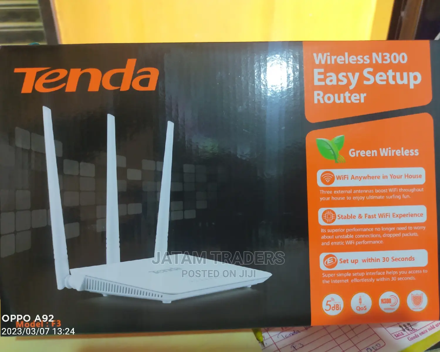 Wireless Tenda Router, F3