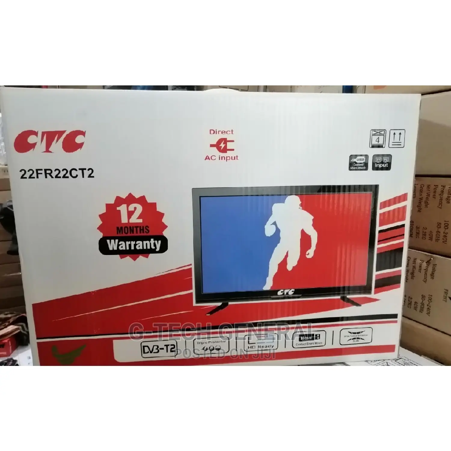 CTC 22 Inch Digital LED Tv, in-Built Decoder