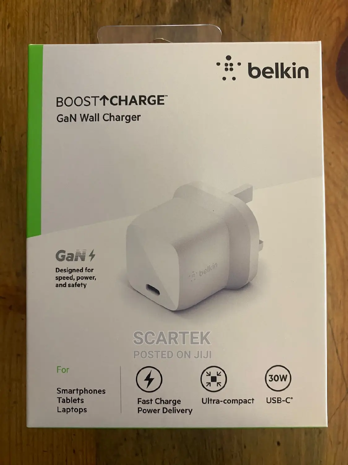 Belkin Boost Charge Gan Wall Charger ( White)