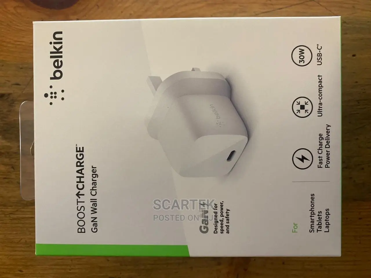 Belkin Boost Charge Gan Wall Charger ( White)