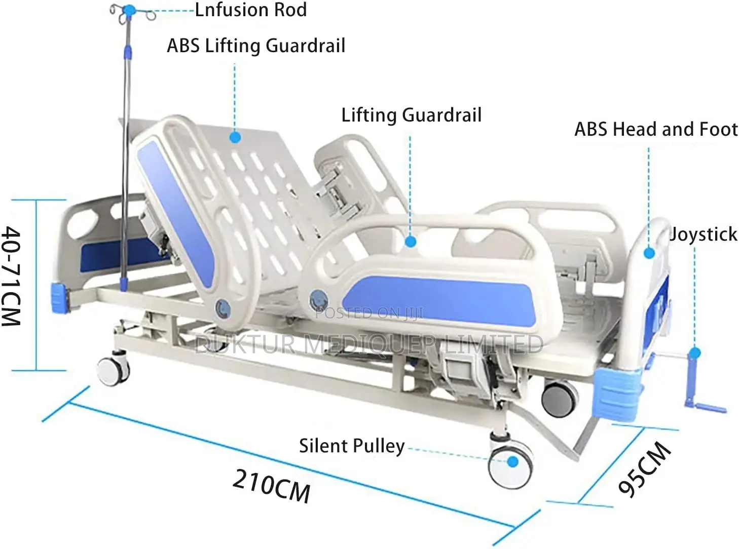 3 Function Electric Hospital Bed