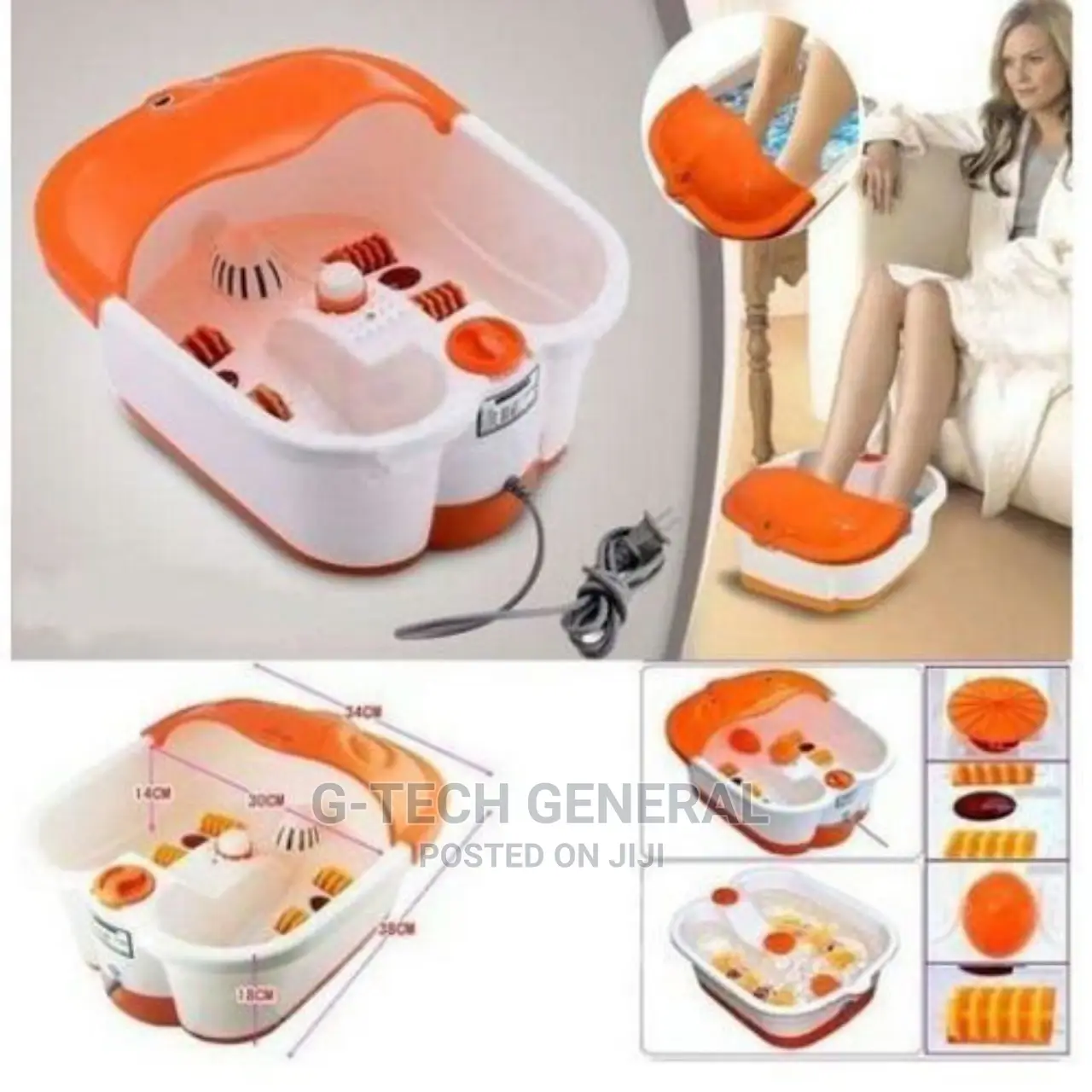 Generic Electric Digital Footbath Spa Pedicure Massager