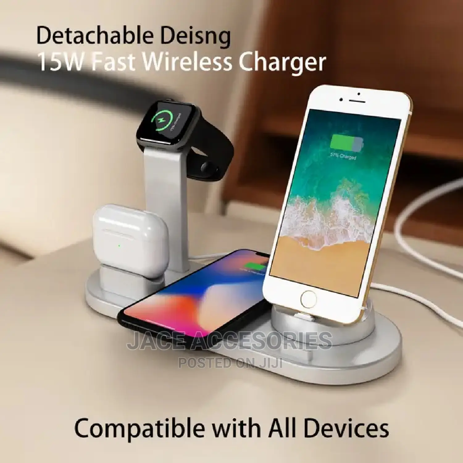 Charging Station For Earbuds,Smarphone,Smartwatch