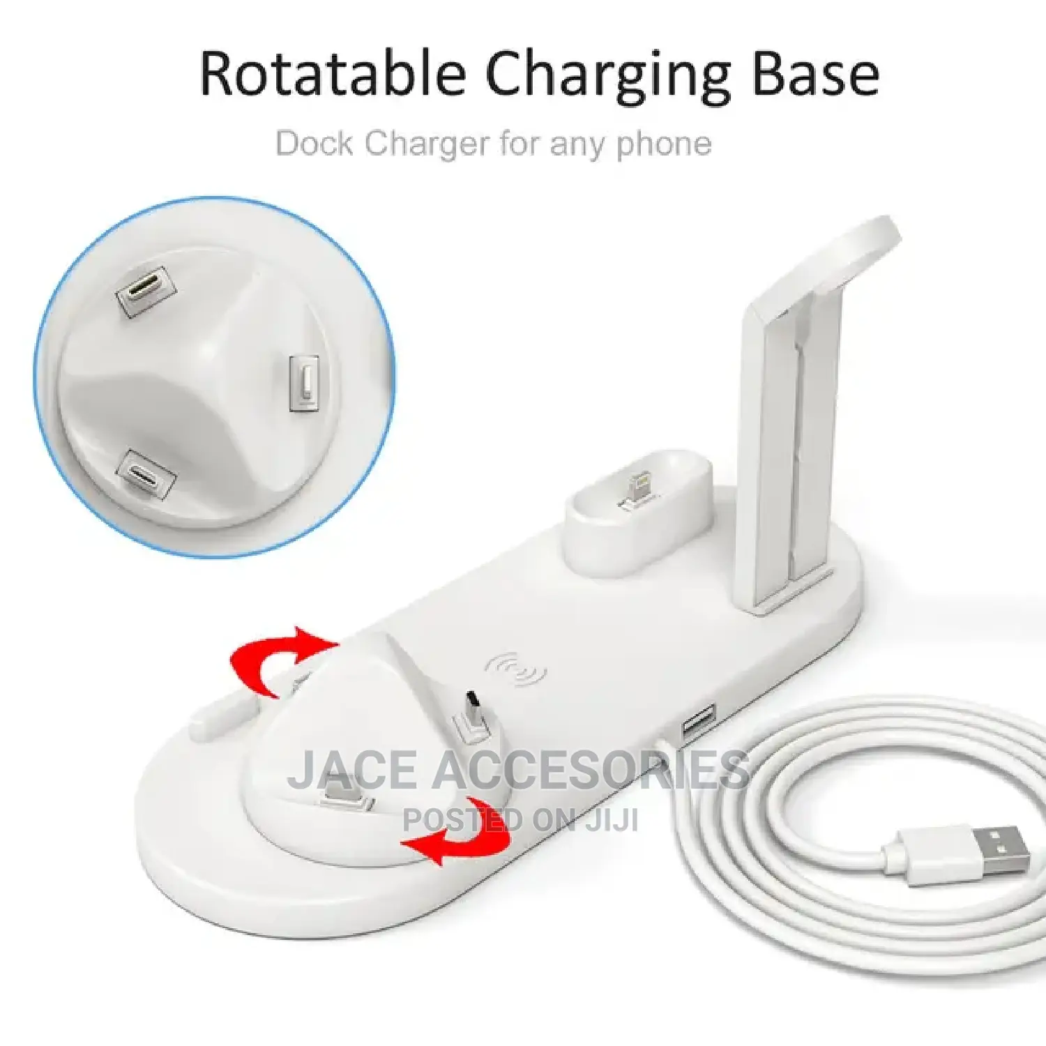 Charging Station For Earbuds,Smarphone,Smartwatch