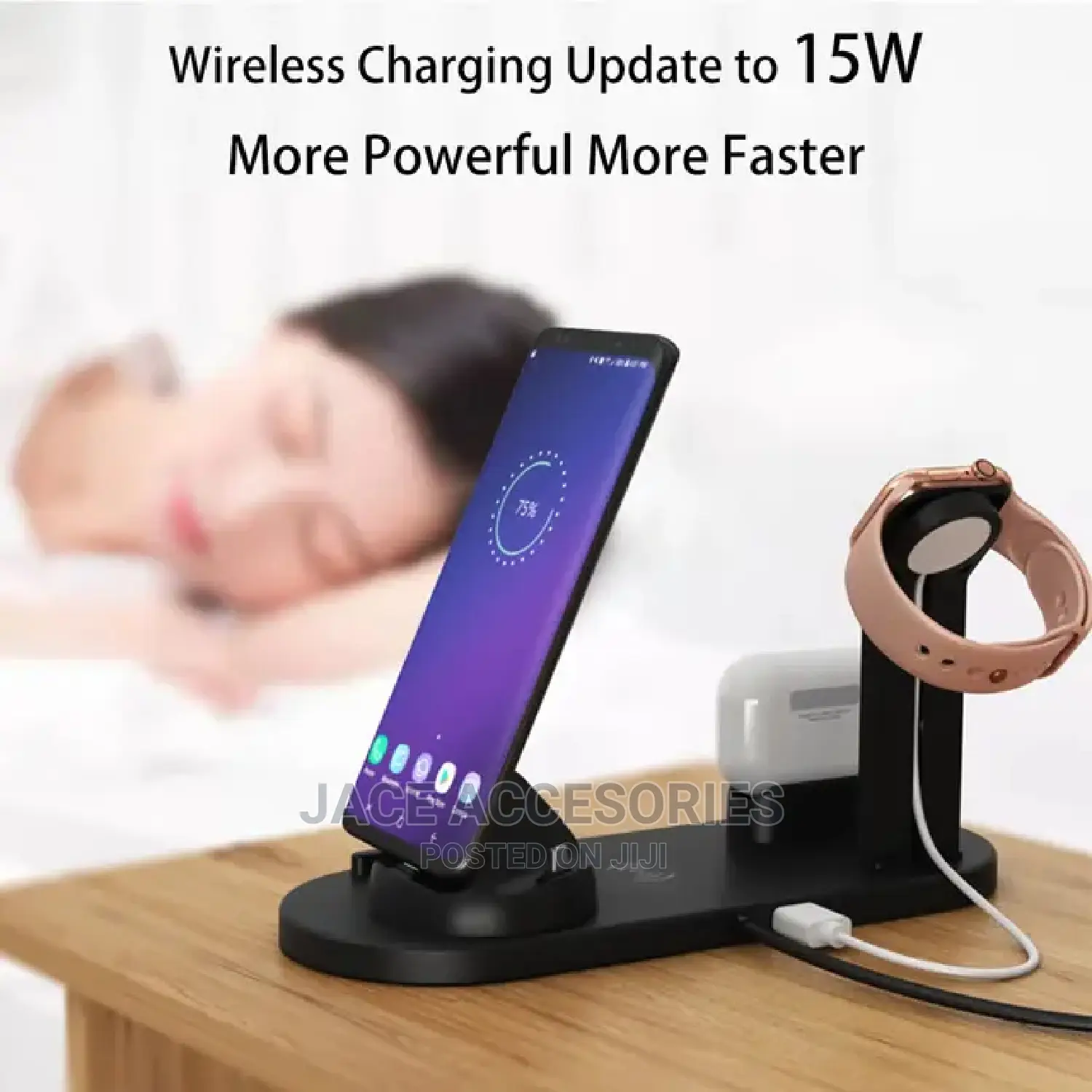 Charging Station For Earbuds,Smarphone,Smartwatch