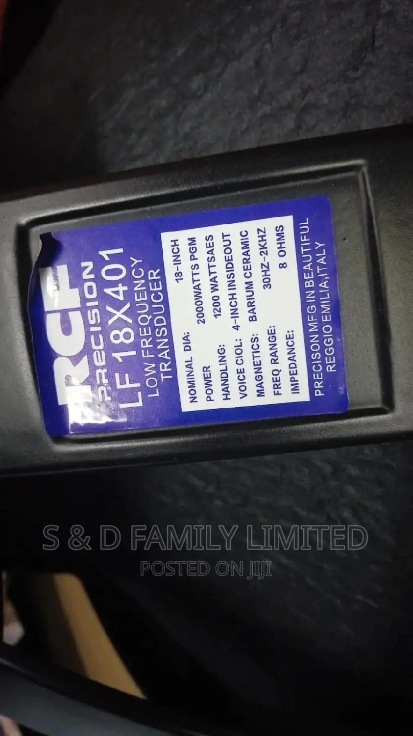 RCF LF18X401 Bass Speaker