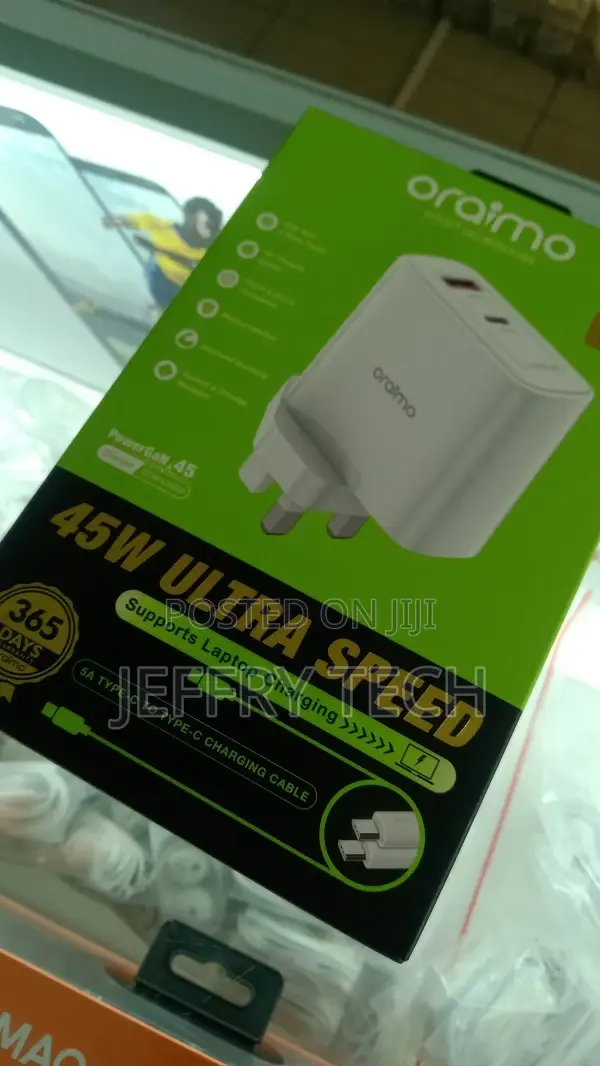 Oraimo Ultra-Fast Charger 45 W Laptop PC