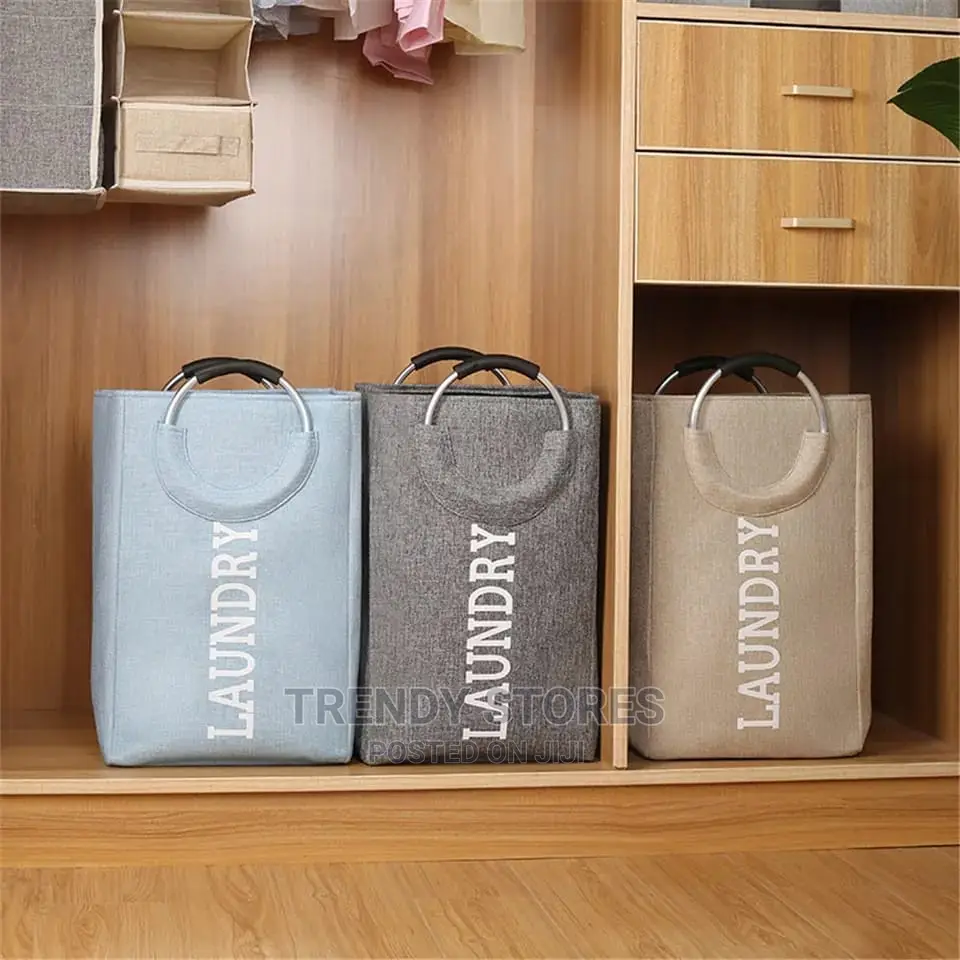 Folding Cotton Linen Storage Basket