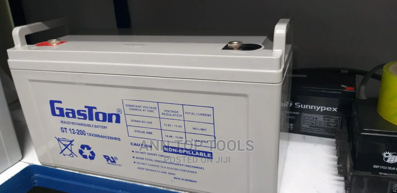 Gaston 200AH Maintenance Free Battery