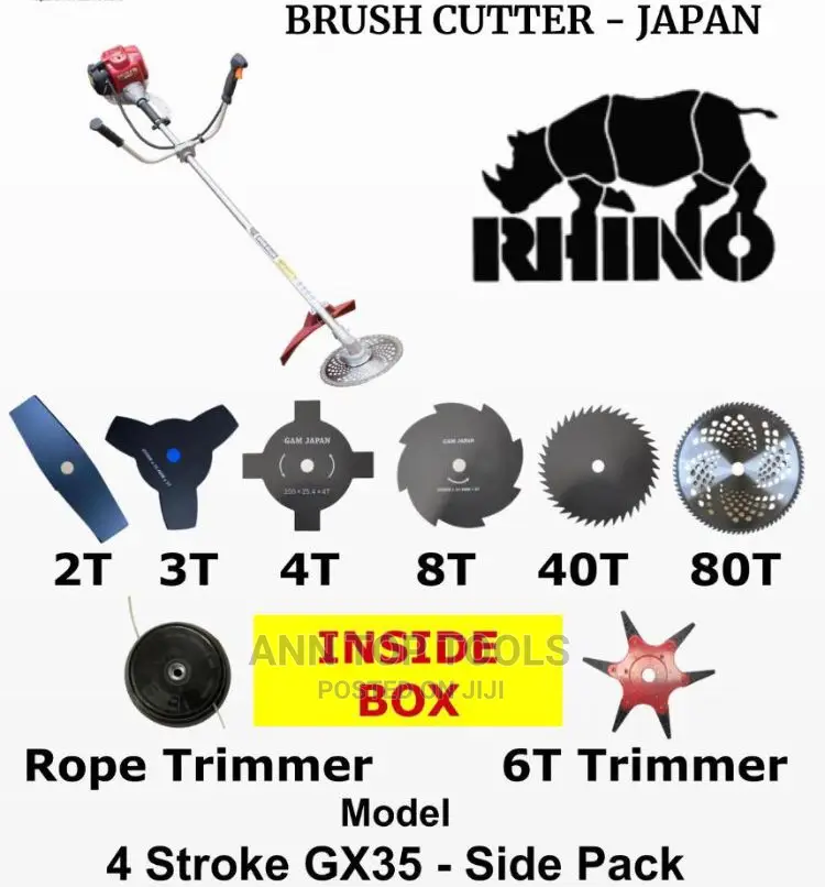 Rhino Brush Cutter 8 in 1, 4 Stroke