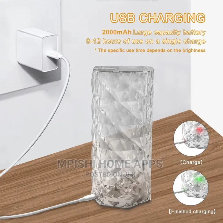 3 in 1 Crystal Table Lamp