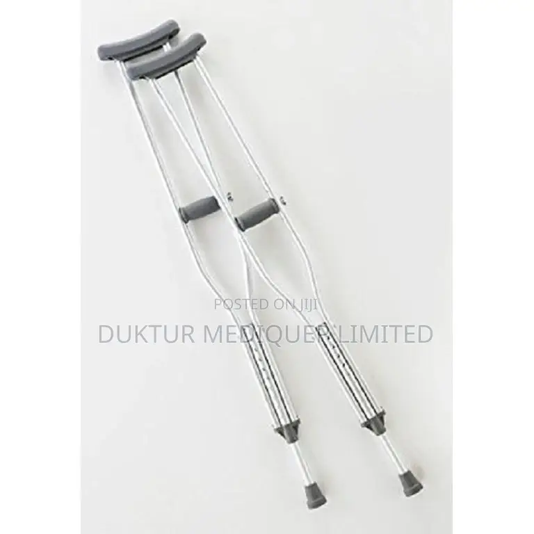 Push Button Axillary Crutch For Tall Adults, Adjustable