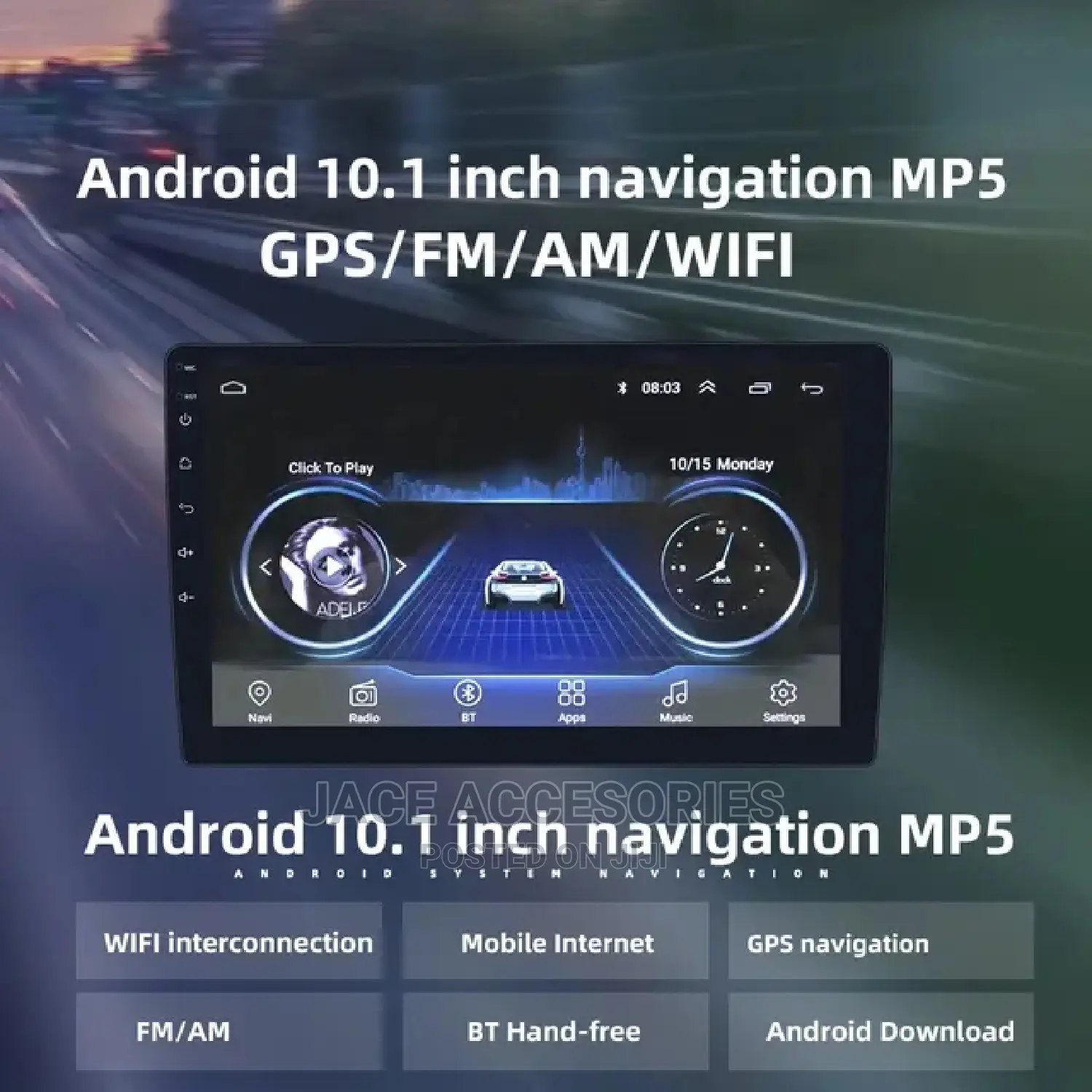 Car Android Radio 10 Inch 2gb Ram +32gb Rom