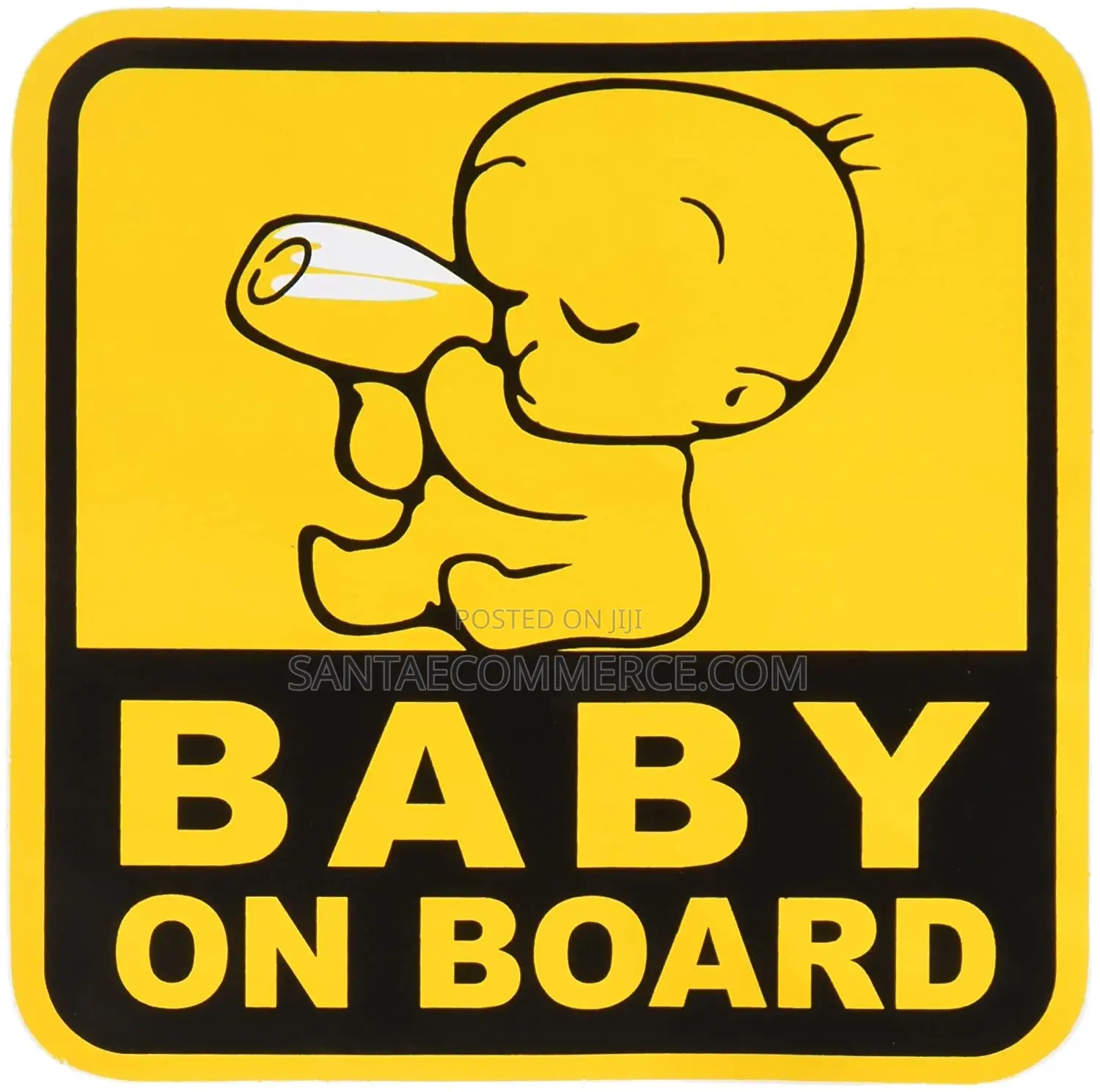 Car Baby on Board Fluorescent Sticker