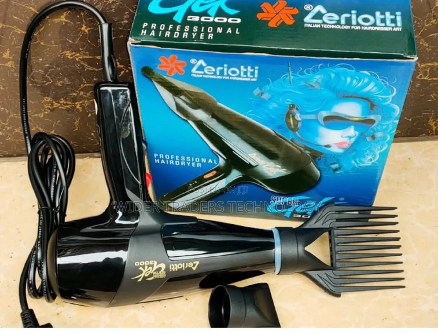 Zeriotti Beauty Blow Dry Hair Dryer Black